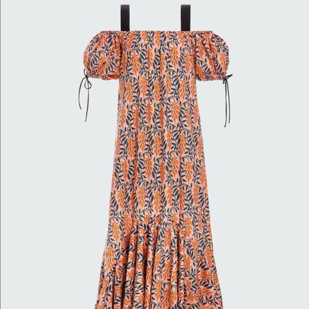 Agua by Agua Bendita girasol off-shoulder maxi dress
